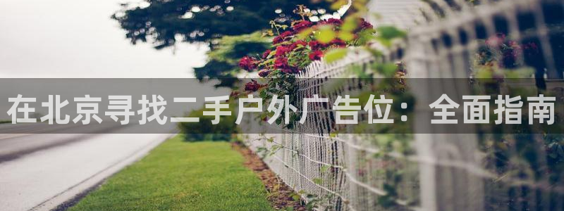 杏宇平台登录步骤图：在北京寻找二手户外广告位：全面指南