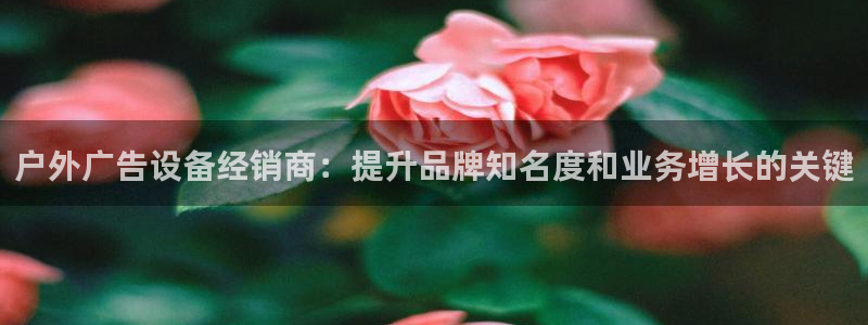 杏宇平台注册登录：户外广告设备经销商：提升品牌知名度和业务增长的关键