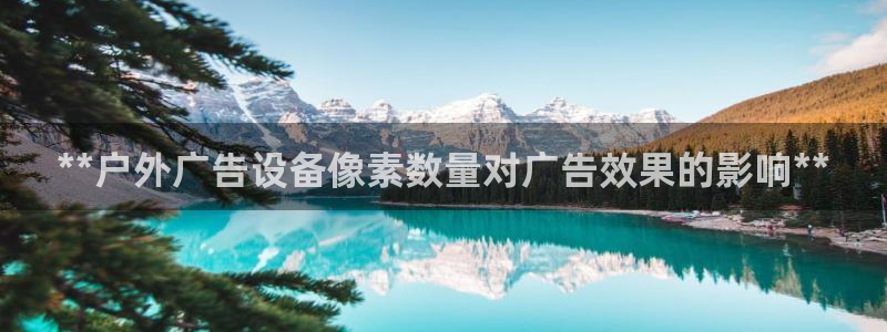 杏宇平台主管：**户外广告设备像素数量对广告效果的影响**