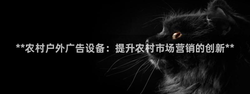 杏宇平台招商怎么样：**农村户外广告设备：提升农村市场营销的创新**