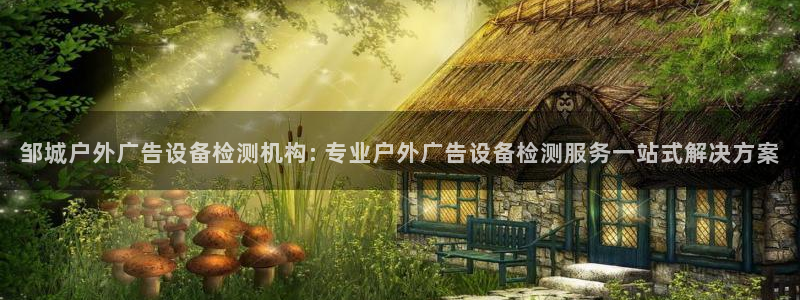 杏宇官方平台官网入口：邹城户外广告设备检测机构: 专业户外广告设备检测服务一站式解决方案