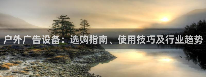 杏宇平台测速链接：户外广告设备：选购指南、使用技巧及行业趋势