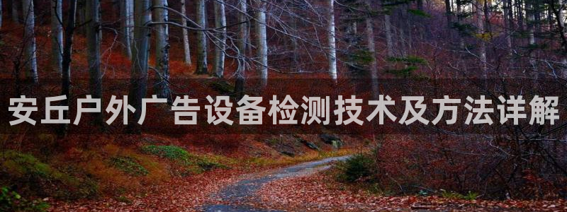 杏宇平台代理怎么样赚钱：安丘户外广告设备检测技术及方法详解