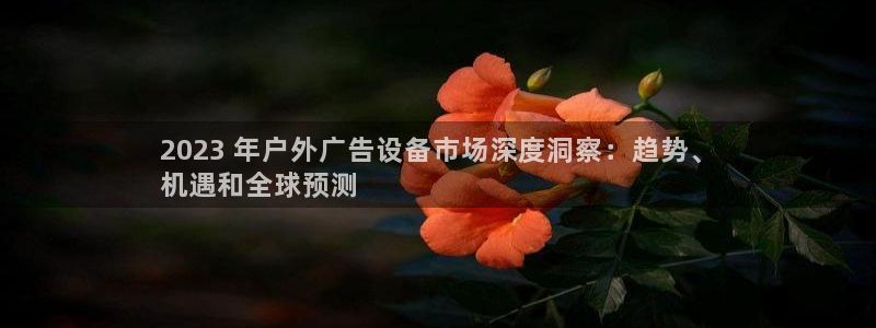 杏宇平台代理多少钱一个月：2023 年户外广告设备市场深度洞察：趋势、
机遇和全球预测