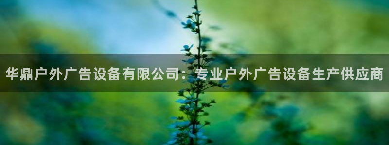 杏宇平台注册地址在哪里：华鼎户外广告设备有限公司：专业户外广告设备生产供应商