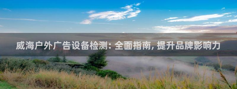 杏宇平台开户：威海户外广告设备检测: 全