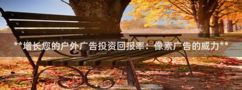 杏宇平台登录方法：**增长您的户外广告投资回报率：像素广告的威力**